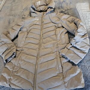 32 Degrees Women's Hooded Puffer Jacket - Tan